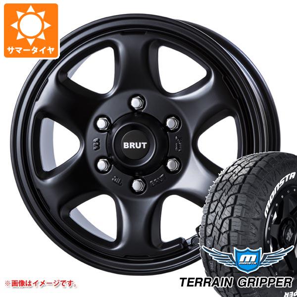 【タイヤ交換対象】トライトン LC2T用 サマータイヤ モンスタ テレーングリッパー 265/65R17 116T XL ホワイトレター ブルート BR-44 7.5-17 タイヤホイール4本セット