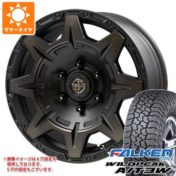 【タイヤ交換対象】デリカD:5用 サマータイヤ ファルケン ワイルドピーク A/T3W 235/70R16 109T XL クロスオーバーガーメンツ スタイルM 7.0-16 タイヤホイール4本セット
