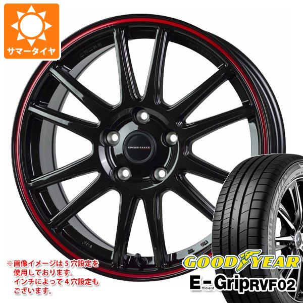 【タイヤ交換対象】サマータイヤ 215/45R17 91W XL グッドイヤー エフィシエントグリップ RVF02 クロススピード ハイパーエディション CR6 7.0-17 タイヤホイール4本セット