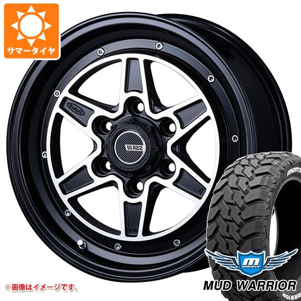 【タイヤ交換対象】ハイエース 200系用 サマータイヤ モンスタ マッドウォーリアー LT215/70R16 107/105Q ホワイトレター SSR ディバイド MK-6 6.5-16 タイヤホイール4本セット