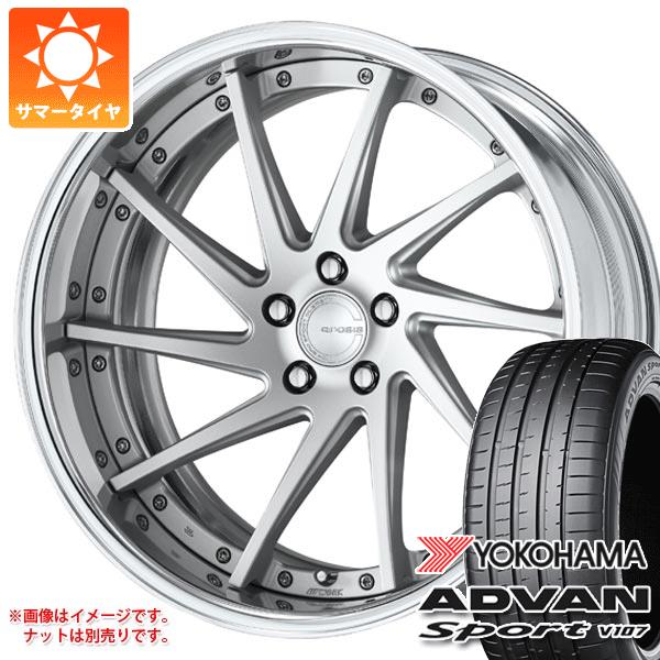 【タイヤ交換対象】40系アルファード用 サマータイヤ ヨコハマ アドバンスポーツV107 245/40R21 100Y XL ワーク グノーシス CVS 8.5-21 タイヤホイール4本セット|タイヤ1番