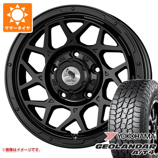 【タイヤ交換対象】スズキ ジムニーノマド JC74W用 サマータイヤ ヨコハマ ジオランダー A/T4 G018 LT225/75R16 115/112S ブラックレター スーパースター ロディオドライブ 8M モノ 6.0-16 タイヤホイール4本セット