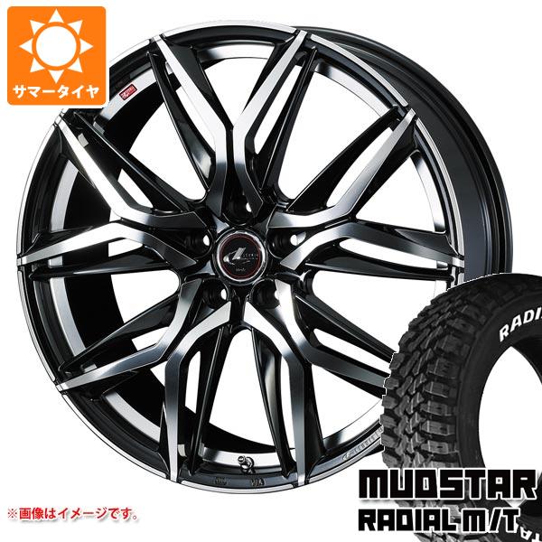 【タイヤ交換対象】サマータイヤ 215/60R16 99T XL マッドスター ラジアル M/T ホワイトレター レオニス LM 6.5-16 タイヤホイール4本セット