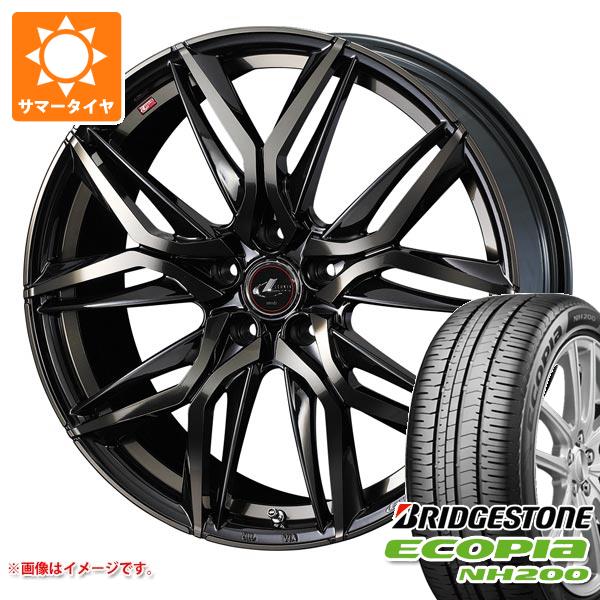 【タイヤ交換対象】サマータイヤ 215/45R17 91W XL ブリヂストン エコピア NH200 レオニス LM 7.0-17 タイヤホイール4本セット