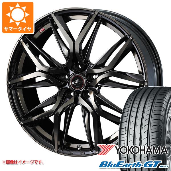 【タイヤ交換対象】サマータイヤ 215/55R17 98W XL ヨコハマ ブルーアースGT AE51 レオニス LM 7.0-17 タイヤホイール4本セット|タイヤ1番