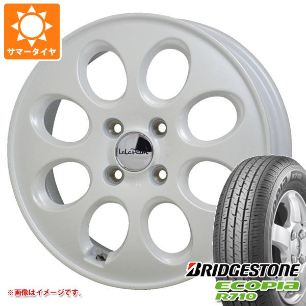 【タイヤ交換対象】サマータイヤ 145/80R12 80/78N ブリヂストン エコピア R710 (145R12 6PR相当) ララパーム オーバル 軽用 あげ軽 3.5-12 タイヤホイール4本セット