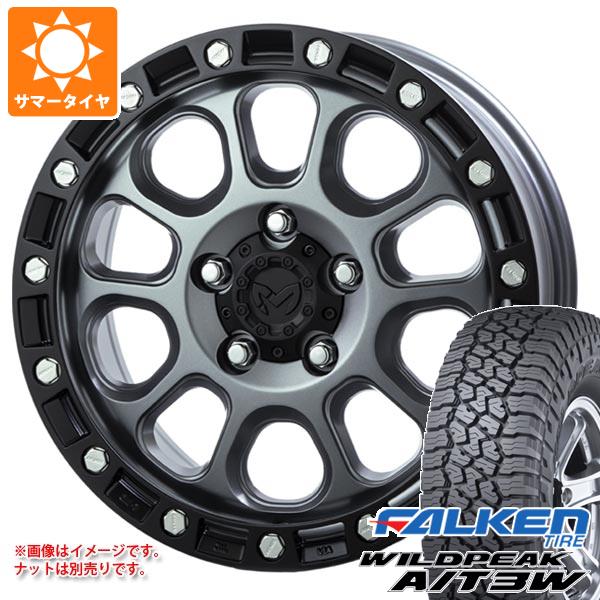 【タイヤ交換対象】ジープ ラングラー JK/JL系用 サマータイヤ ファルケン ワイルドピーク A/T3W 35x12.50R17 121Q MKW M204 タイヤホイール4本セット