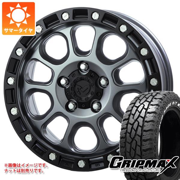 【タイヤ交換対象】トヨタ RAV4 50系用 サマータイヤ グリップマックス マッドレイジ R/T MAX LT245/70R16 118/115Q ホワイトレター MKW M204 7.0-16 タイヤホイール4本セット
