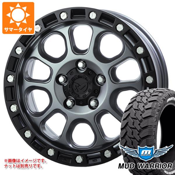 【タイヤ交換対象】5本セット ジープ ラングラー JK/JL系用 サマータイヤ モンスタ マッドウォーリアー LT265/70R17 121/118Q ホワイトレター MKW M204 タイヤホイール5本セット