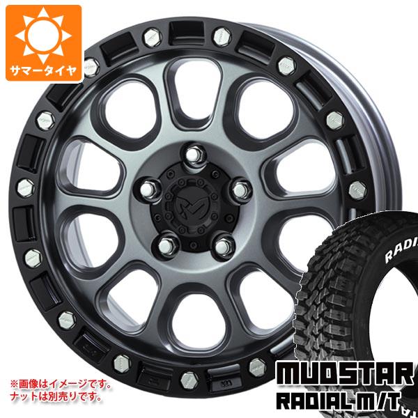 【タイヤ交換対象】T31エクストレイル用 サマータイヤ マッドスター ラジアル M/T 215/65R16C 109/107R ホワイトレター MKW M204 7.0-16 タイヤホイール4本セット｜タイヤ１番