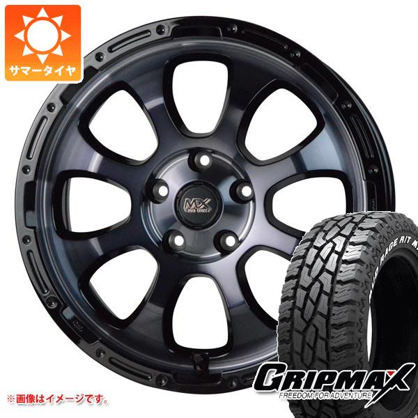 【タイヤ交換対象】デリカD:5用 サマータイヤ グリップマックス マッドレイジ R/T MAX LT215/70R16 100/97R ホワイトレター マッドクロスグレイス 7.0-16 タイヤホイール4本セット｜タイヤ１番