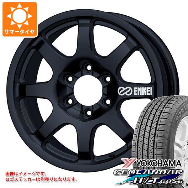 【タイヤ交換対象】ランドクルーザー250用 サマータイヤ ヨコハマ ジオランダー H/T G056 P265/65R18 112T ブラックレター エンケイ オールロード PDT1 8.5-18 タイヤホイール4本セット