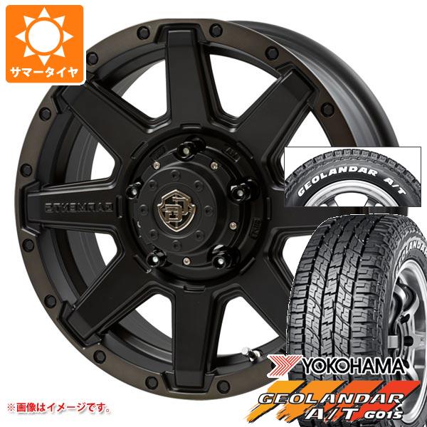 【タイヤ交換対象】5本セット スズキ ジムニーノマド JC74W用 サマータイヤ ヨコハマ ジオランダー A/T G015 185/85R16 105/103N LT ホワイトレター クロスオーバーガーメンツ スタイルU 6.0-16 タイヤホイール5本セット