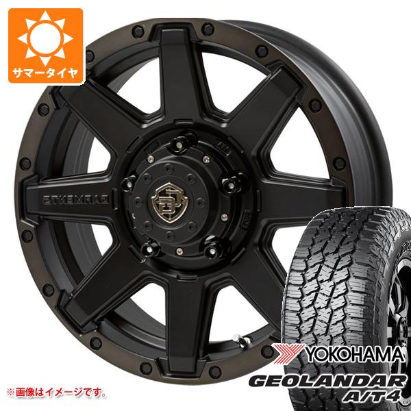 【タイヤ交換対象】スズキ ジムニーシエラ JB74W用 2026年製 サマータイヤ ヨコハマ ジオランダー A/T4 G018 225/70R16 103H ブラックレター クロスオーバーガーメンツ スタイルU 6.0-16 タイヤホイール4本セット｜タイヤ１番