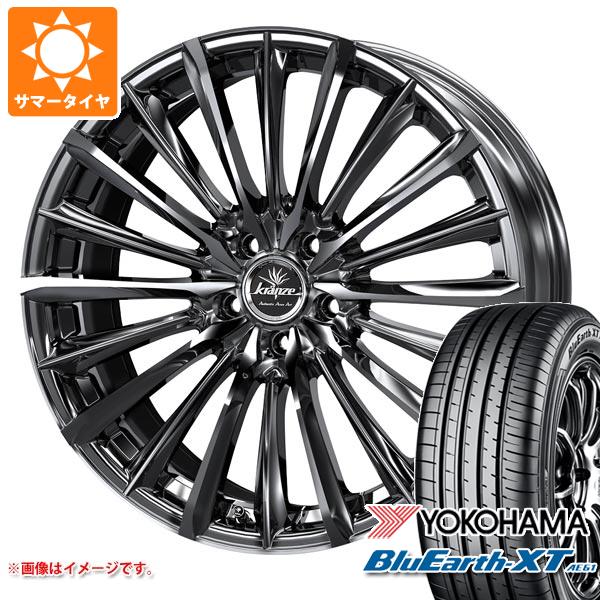 【タイヤ交換対象】サマータイヤ 225/50R18 95V ヨコハマ ブルーアースXT AE61 クレンツェ ヴィルハーム 225エボ 7.5-18 タイヤホイール4本セット