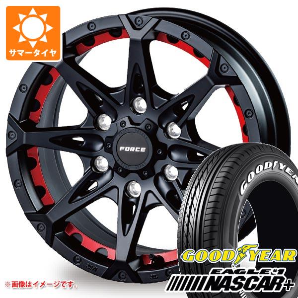 【タイヤ交換対象】ハイエース 200系用 2026年製 サマータイヤ グッドイヤー イーグル ＃1 ナスカープラス 215/65R16C 109/107R ホワイトレター フォース デナリ 6.5-16 タイヤホイール4本セット