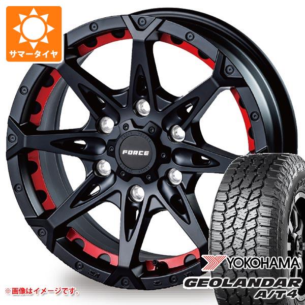 【タイヤ交換対象】トヨタ ランドクルーザー プラド 150系用 2026年製 サマータイヤ ヨコハマ ジオランダー A/T4 G018 265/65R17 112T ブラックレター フォース デナリ 8.0-17 タイヤホイール4本セット|タイヤ1番