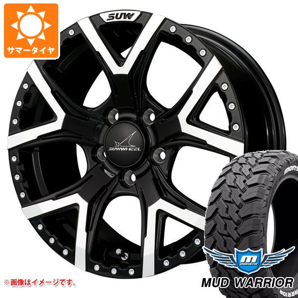 【タイヤ交換対象】エクリプスクロス GK系用 サマータイヤ モンスタ マッドウォーリアー LT235/70R16 104/101Q ホワイトレター クライメイト フォルテ 7.0-16 タイヤホイール4本セット｜タイヤ１番