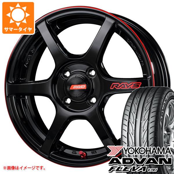 【タイヤ交換対象】サマータイヤ 165/50R16 75V ヨコハマ アドバン フレバ V701 レイズ グラムライツ 57C6 タイムアタックエディション 5.5-16 タイヤホイール4本セット|タイヤ1番