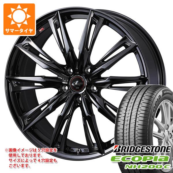 【タイヤ交換対象】2026年製 サマータイヤ 165/55R15 75V ブリヂストン エコピア NH200C レオニス GX 4.5-15 タイヤホイール4本セット|タイヤ1番
