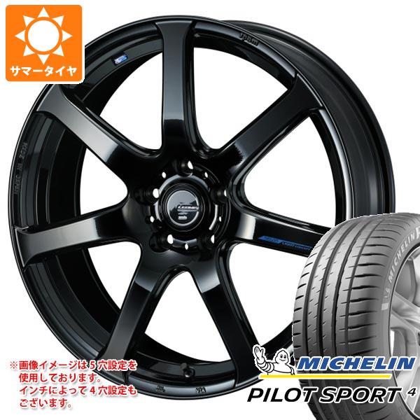 【タイヤ交換対象】サマータイヤ 215/40R18 85Y ミシュラン パイロットスポーツ4 レオニス ナヴィア 07 7.0-18 タイヤホイール4本セット