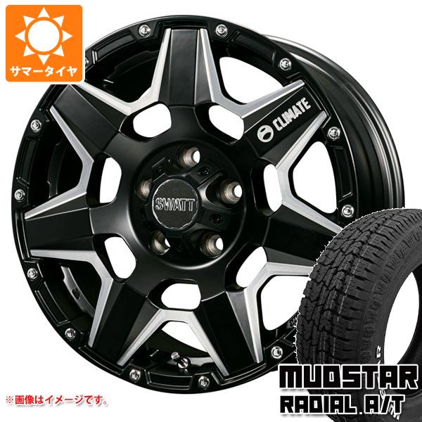 【タイヤ交換対象】T31エクストレイル用 サマータイヤ マッドスター ラジアル A/T 215/65R16C 109/107L ホワイトレター クライメイト スワット 7.0-16 タイヤホイール4本セット