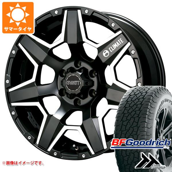 【タイヤ交換対象】サマータイヤ 265/65R17 112T BFグッドリッチ トレールテレーンT/A アウトラインホワイトレター クライメイト スワット 8.0-17 タイヤホイール4本セット|タイヤ1番