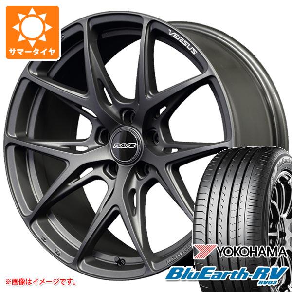 【タイヤ交換対象】サマータイヤ 245/45R19 102W XL ヨコハマ ブルーアースRV RV03 レイズ ベルサス VV21S 8.5-19 タイヤホイール4本セット