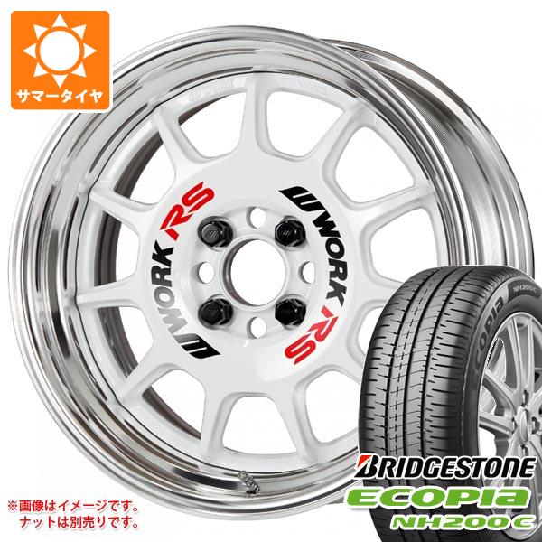 【タイヤ交換対象】2026年製 サマータイヤ 185/65R15 88S ブリヂストン エコピア NH200C ワーク エモーション RS11 6.0-15 タイヤホイール4本セット|タイヤ1番