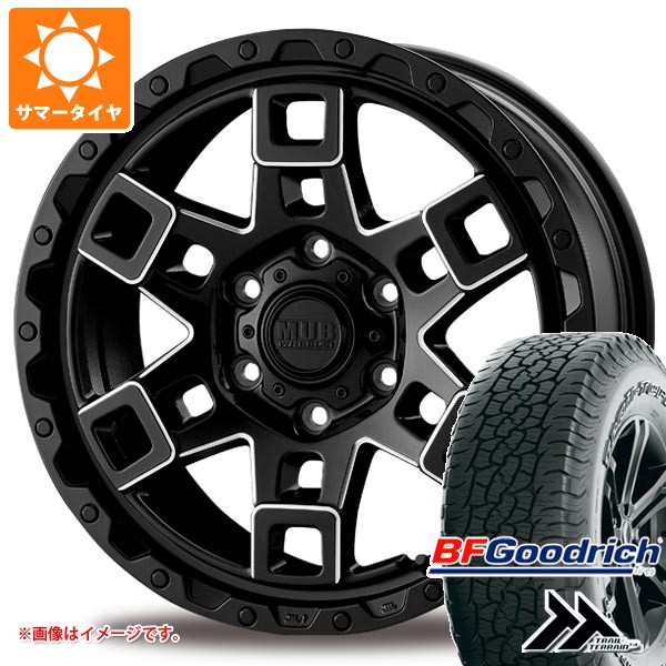 【タイヤ交換対象】トヨタ ハイラックス 120系用 サマータイヤ BFグッドリッチ トレールテレーンT/A 265/60R18 110T アウトラインホワイトレター インターミラノ マッドバーン XR-450T 8.5-18 タイヤホイール4本セット