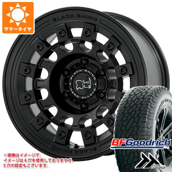 【タイヤ交換対象】トライトン LC2T用 サマータイヤ BFグッドリッチ トレールテレーンT/A 265/65R17 112T アウトラインホワイトレター ブラックライノ フジ 8.0-17 タイヤホイール4本セット