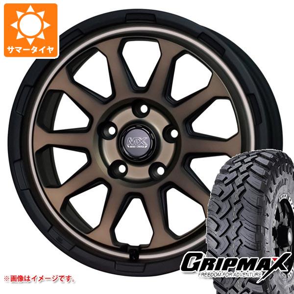 【タイヤ交換対象】ミツビシ デリカD5用 サマータイヤ グリップマックス マッドレイジ M/T LT235/70R16 106Q ホワイトレター マッドクロスレンジャー 7.0-16 タイヤホイール4本セット