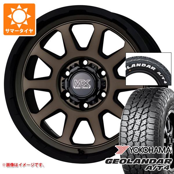 【タイヤ交換対象】トヨタ ハイエース 200系用 2026年製 サマータイヤ ヨコハマ ジオランダー A/T4 G018 215/65R16C 109/107S ホワイトレター マッドクロスレンジャー 6.5-16 タイヤホイール4本セット|タイヤ1番