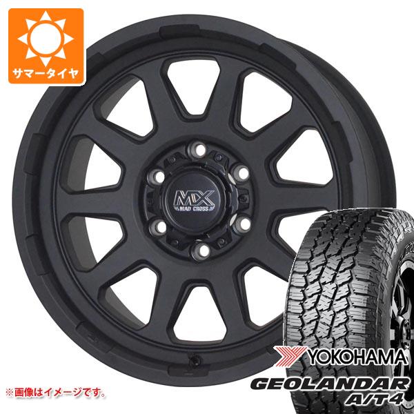 【タイヤ交換対象】ランドクルーザー プラド 150系用 サマータイヤ ヨコハマ ジオランダー A/T4 G018 LT265/65R18 122/119S アウトラインホワイトレター マッドクロスレンジャー 8.0-18 タイヤホイール4本セット