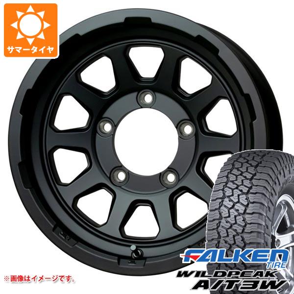 【タイヤ交換対象】5本セット ジムニー用 サマータイヤ ファルケン ワイルドピーク A/T3W 175/80R16 91S マッドクロスレンジャー 5.5-16 タイヤホイール5本セット