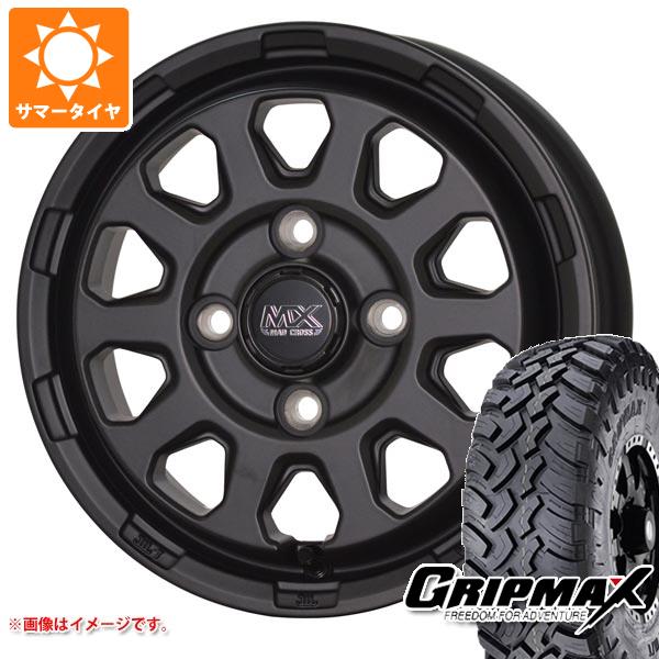 【タイヤ交換対象】サマータイヤ 185R14 102/100Q グリップマックス マッドレイジ M/T ホワイトレター マッドクロスレンジャー 4.5-14 タイヤホイール4本セット