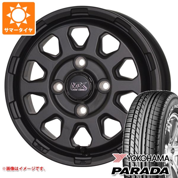 【タイヤ交換対象】ダイハツ ハイゼットカーゴ S320系用 2026年製 サマータイヤ ヨコハマ パラダ PA03 165/55R14C 95/93N ブラックレター マッドクロスレンジャー 4.5-14 タイヤホイール4本セット|タイヤ1番