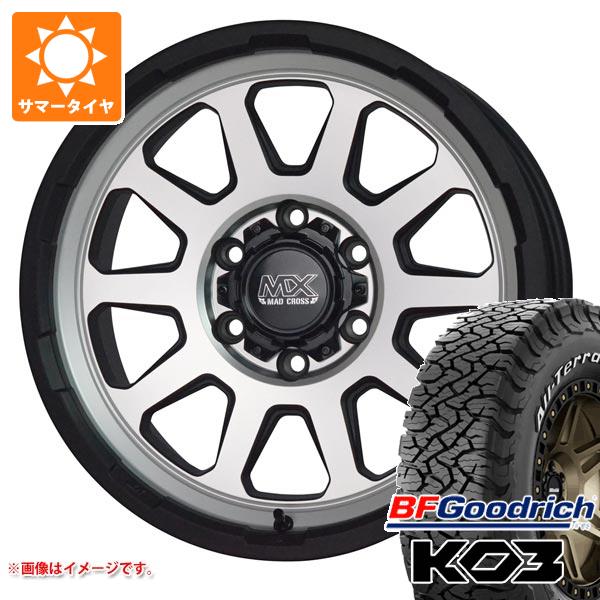 【タイヤ交換対象】ランドクルーザー プラド 150系用 サマータイヤ BFグッドリッチ オールテレーンT/A KO3 LT265/65R18 117/114S ホワイトレター マッドクロスレンジャー 8.0-18 タイヤホイール4本セット|タイヤ1番