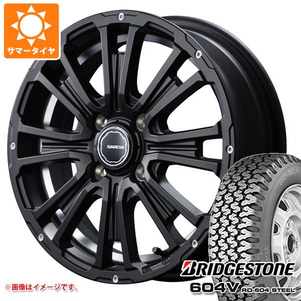 【タイヤ交換対象】ハイゼットトラック S500系用 サマータイヤ ブリヂストン 604V RD-604 スチール 155R12 6PR (155/80R12 83/81N相当) SS リボルバーKC 4.0-12 タイヤホイール4本セット