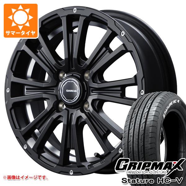 【タイヤ交換対象】スズキ エブリイバン DA17V用 サマータイヤ グリップマックス スタチャー HC-V 145/80R12 80/78Q ホワイトレター SS リボルバーKC 4.0-12 タイヤホイール4本セット