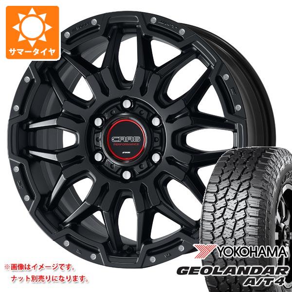 【タイヤ交換対象】トヨタ ランドクルーザー300用 サマータイヤ ヨコハマ ジオランダー A/T4 G018 265/65R18 114H ブラックレター ワーク クラッグ LCG 8.0-18 タイヤホイール4本セット