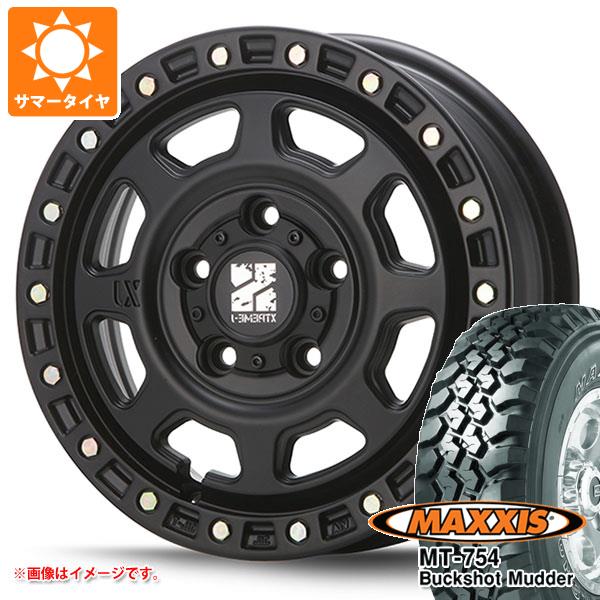 【タイヤ交換対象】タウンエース バン 400系用 2026年製 サマータイヤ マキシス MT-754 バックショットマッダー 195R14C 106/104R 8PR アウトラインホワイトレター MLJ エクストリームJ XJ07 5.0-14 タイヤホイール4本セット