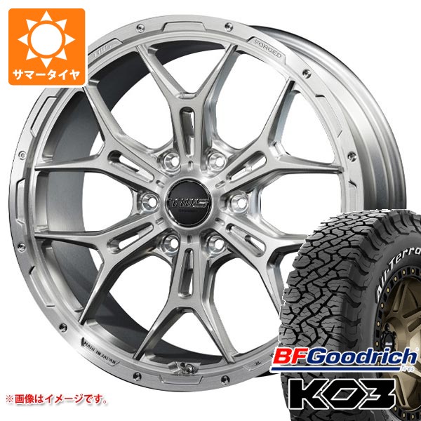 【タイヤ交換対象】トヨタ ランドクルーザー プラド 150系用 サマータイヤ BFグッドリッチ オールテレーンT/A KO3 LT275/55R20 115/112S ブラックレター TWS 306S ジオクロス モノブロック 8.5-20 タイヤホイール4本セット