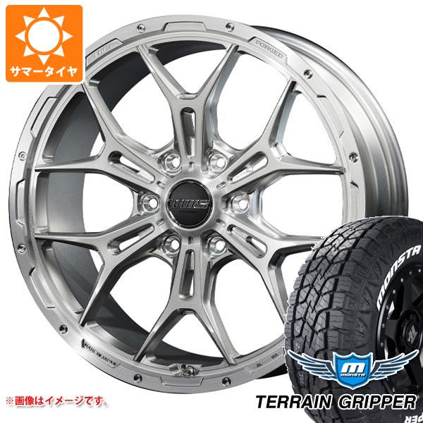 【タイヤ交換対象】サマータイヤ 285/55R20 122/119Q モンスタ テレーングリッパー ホワイトレター TWS 306S ジオクロス モノブロック 8.5-20 タイヤホイール4本セット｜タイヤ１番