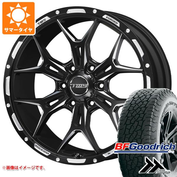 【タイヤ交換対象】ハイラックス 120系用 サマータイヤ BFグッドリッチ トレールテレーンT/A 275/55R20 113T アウトラインホワイトレター TWS 306S ジオクロス モノブロック 8.5-20 タイヤホイール4本セット