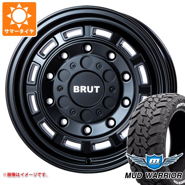 【タイヤ交換対象】サマータイヤ 235/70R16 104/101Q モンスタ マッドウォーリアー ホワイトレター ブルート BR-70 6.5-16 タイヤホイール4本セット|タイヤ1番