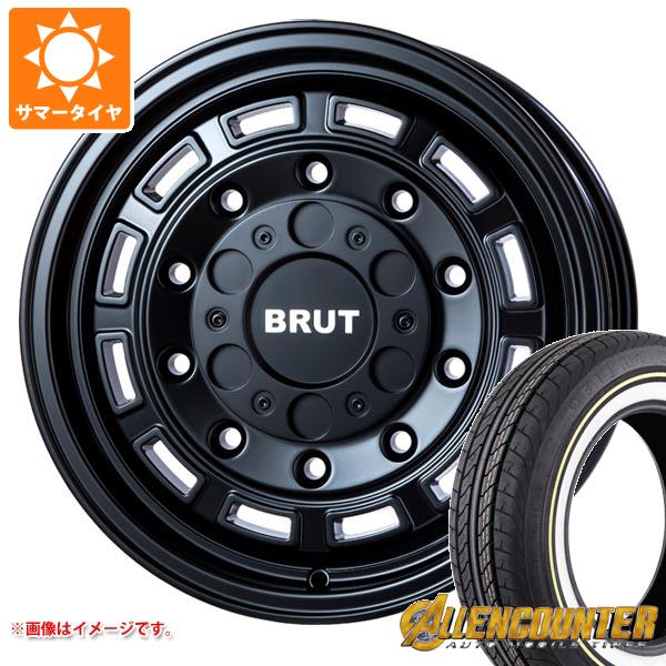 【タイヤ交換対象】ハイエース 200系用 サマータイヤ オーレンカウンター クラシックオーバル 215/65R16C 109/107T ホワイト/イエローリボン ブルート BR-70 6.5-16 タイヤホイール4本セット