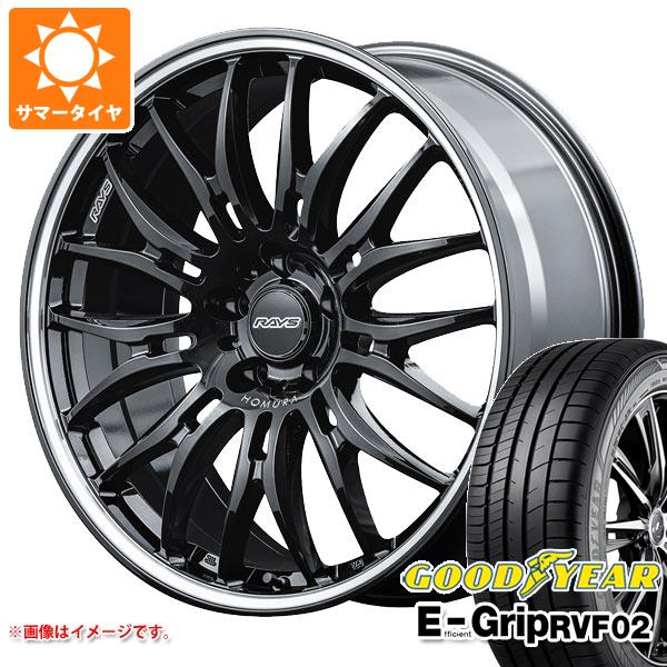 【タイヤ交換対象】サマータイヤ 245/35R20 95W XL グッドイヤー エフィシエントグリップ RVF02 レイズ ホムラ 2x9BD 8.5-20 タイヤホイール4本セット