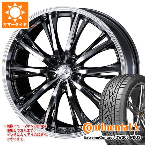 【タイヤ交換対象】サマータイヤ 235/40R18 95Y XL コンチネンタル エクストリームコンタクト DWS06 プラス レオニス RT 8.0-18 タイヤホイール4本セット