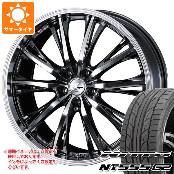 【タイヤ交換対象】サマータイヤ 235/50R18 101Y XL ニットー NT555 G2 レオニス RT 8.0-18 タイヤホイール4本セット
